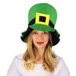 P'tit clown re74890 - chapeau classique velours souple vert et boucle st patrick