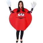 Dguisement bonbon rond rouge