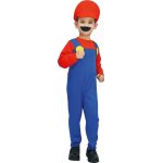P'tit clown re77103 - dguisement enfant plombier rouge 7 / 9 ans
