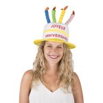 P'tit clown re81801, chapeau velours gteau joyeux anniversaire