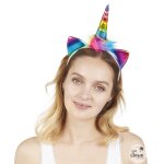 P'tit clown re82170 - serre tte licorne multicolore
