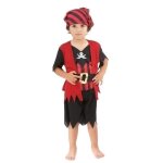 P'tit clown re82694 - costume baby pirate 104 cm, 3 / 4 ans