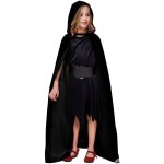 P'tit clown re88302 - cape enfant velours avec capuche 100cm, noir