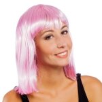 P'tit clown re89202 - perruque charleston, rose
