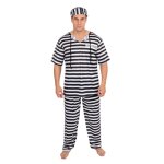 P'tit clown re89291, déguisement prisonnier bagnard adulte s / m P'tit clown re89291, déguisement prisonnier bagnard adulte s / m