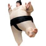 P'tit clown re90413 - costume adulte gonflable de sumo avec coiffe