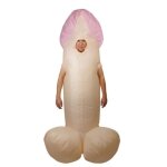 P'tit clown re90425 - costume adulte gonflable zizi, taille unique