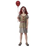 P'tit clown re91395 - dguisement de clown tueur fille 10 / 12 ans