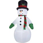 P'tit clown re91923 - bonhomme de neige gonflable lumineux 2m40
