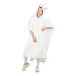 P'tit clown re97004, poncho licorne blanc