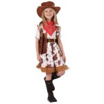 P'tit clown re98538 - costume cow girl, taille l 10 / 12 ans