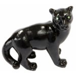 Panthre noire dco en rsine 6cm