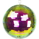 Party pro 3330930i, grande boule  facettes 30cm  suspendre, irise