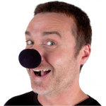 Party pro 333226, nez de clown noir ou nez de souris
