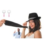 Party pro 3336, cravate satin noire adulte