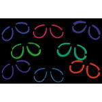 Party pro 40930104, lunettes lumineuses couleurs assorties (par 1)
