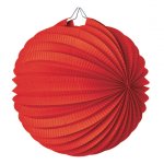 Party pro 502190m, lampion rond rouge 20 cm