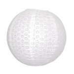 Party pro 5021m, lanterne dentelle blanche 35 cm taille m