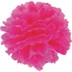 Party pro 50246, boule pompon papier de soie fuchsia 40 cm