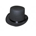 Party pro 84324470, chapeau gibus feutre noir