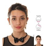 Party pro 8550, noeud papillon sequin noir adulte