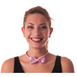 Party pro 85513, noeud papillon sequin rose adulte