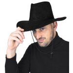 Party pro 86010002, chapeau buffalo luxe noir