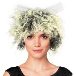 Party pro 862119, perruque 80's frise avec noeud