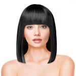 Party pro 862120, perruque crazy noire