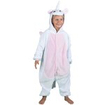 Party pro 862301xs, dguisement kigurumi licorne blanche / rose enfant 4 / 6 ans