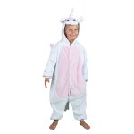 Party pro 862301s, dguisement kigurumi licorne blanche / rose enfant 7 / 9 ans