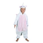 Party pro 862301m, dguisement kigurumi licorne blanche / rose enfant 11 / 14 ans