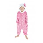 Party pro 862314xs, dguisement kigurumi chat rose 4 / 6 ans