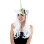 Party pro 862931, perruque licorne blanche avec corne et oreilles Party pro 862931, perruque licorne blanche avec corne et oreilles