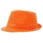 Party pro 865090617, chapeau borsalino sequin non, orange