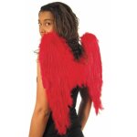 Ailes d'ange 50cm en plumes rouges