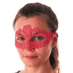 Party pro 865120, loup tissu dentelle rose fluo