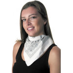Party pro 8653106, bandana blanc à motifs noirs Party pro 8653106, bandana blanc à motifs noirs