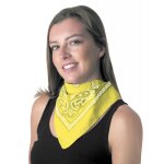 Party pro 8653108, bandana jaune � motifs noirs