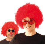 Perruque chicco afro rouge