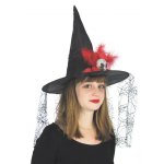 Party pro 871005, chapeau de sorcire noir avec clown horreur