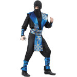 Party pro 87286718, dguisement ninja luxe bleu adulte