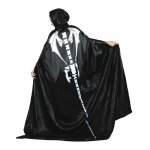 Party pro 87293271, cape squelette longue adulte