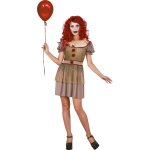 Party pro 87293625, costume clown femme terrifiante, adulte