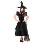 Party pro 872999, dguisement robe de bal noire sorcire chic adulte