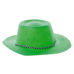 Party pro 87321207, chapeau cowboy paillette vert lemon