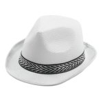 Party pro 87335, chapeau borsalino polyester souple, blanc