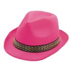 Party pro 87339, chapeau borsalino polyester souple, rose fuchsia