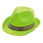 Party pro 87340, chapeau borsalino polyester souple, vert