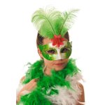 Party pro 8737, masque vnitien plumes vertes
